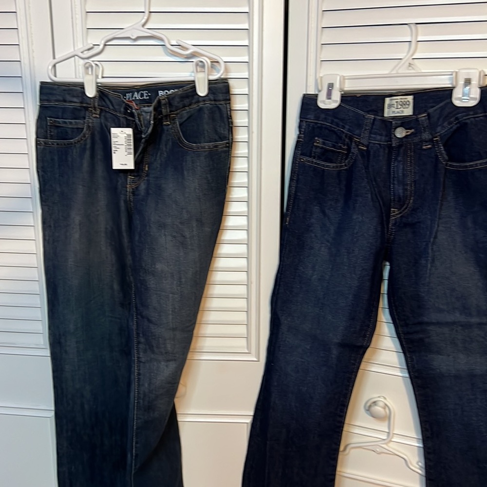 2 pairs boys jeans size 8